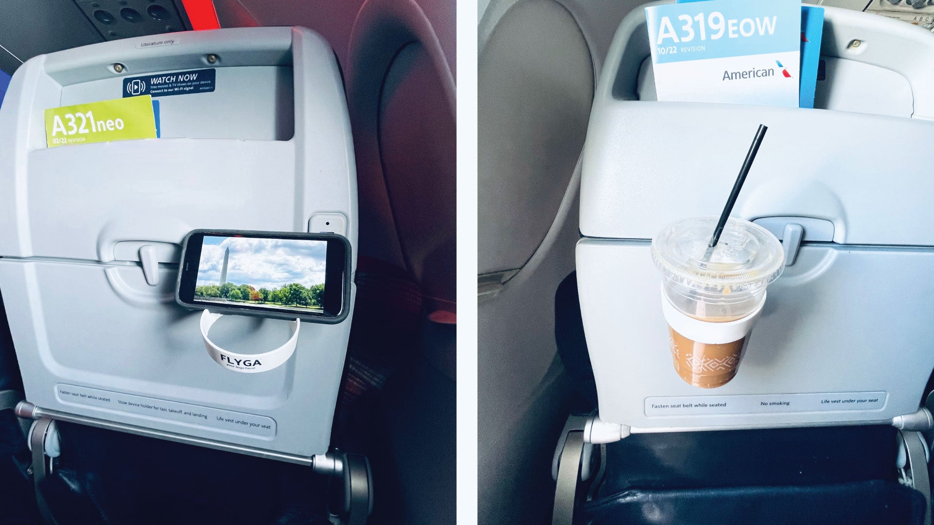 Portable airplane seat cup holder Sip N' Clip takes off on